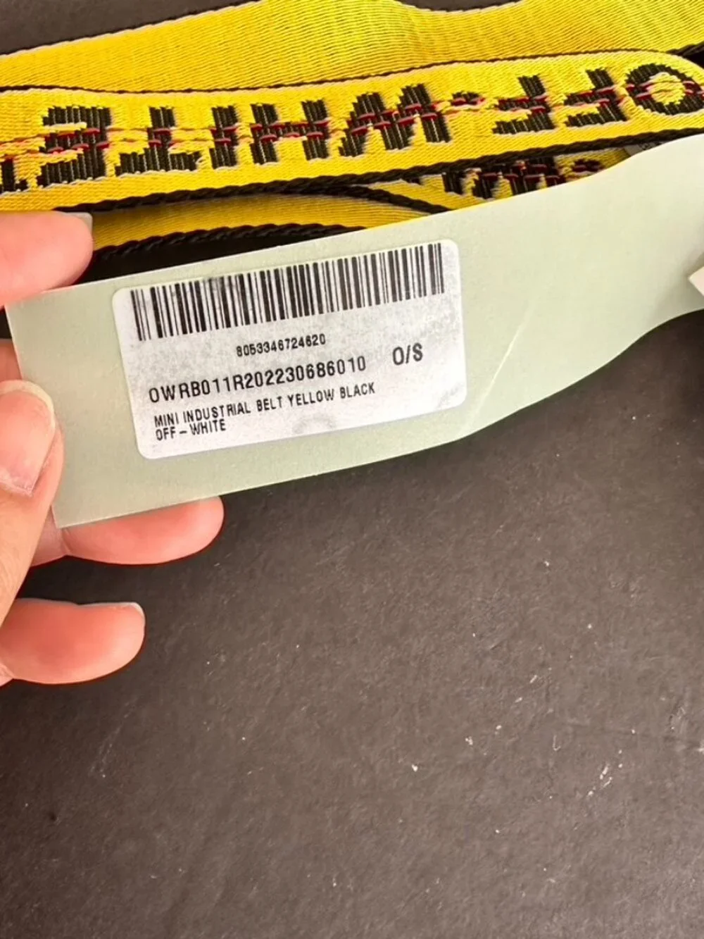 Off White Virgil Abloh Industrial Belt Authentic Designer Belt NEW